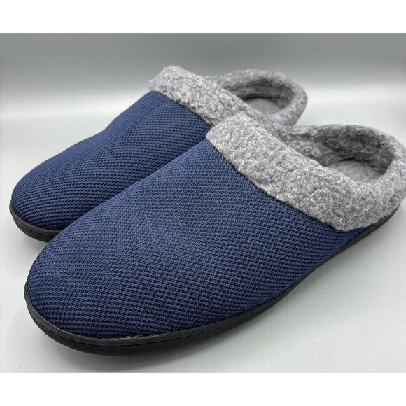 Clarks Cloudsteppers Mens Slippers‎ Sz 11 Blue Slip On Comfort Lounge Casual - Picture 1 of 5
